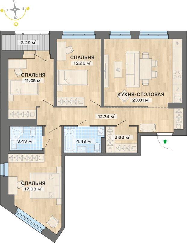 план квартиры.