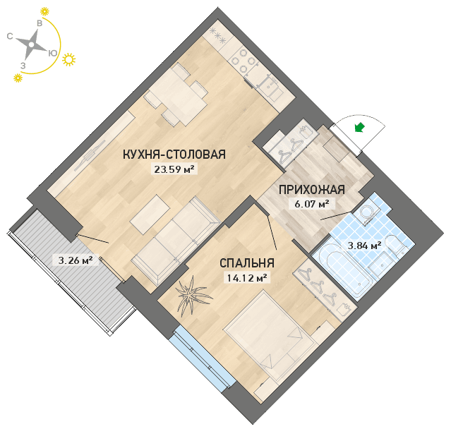 план квартиры.
