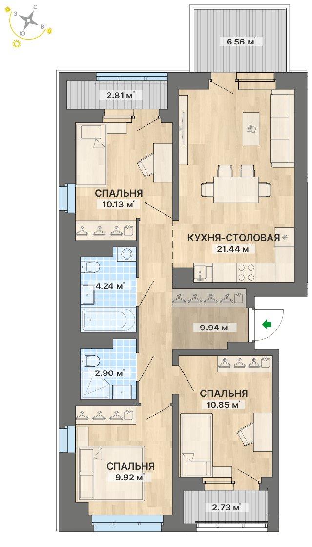 план квартиры.