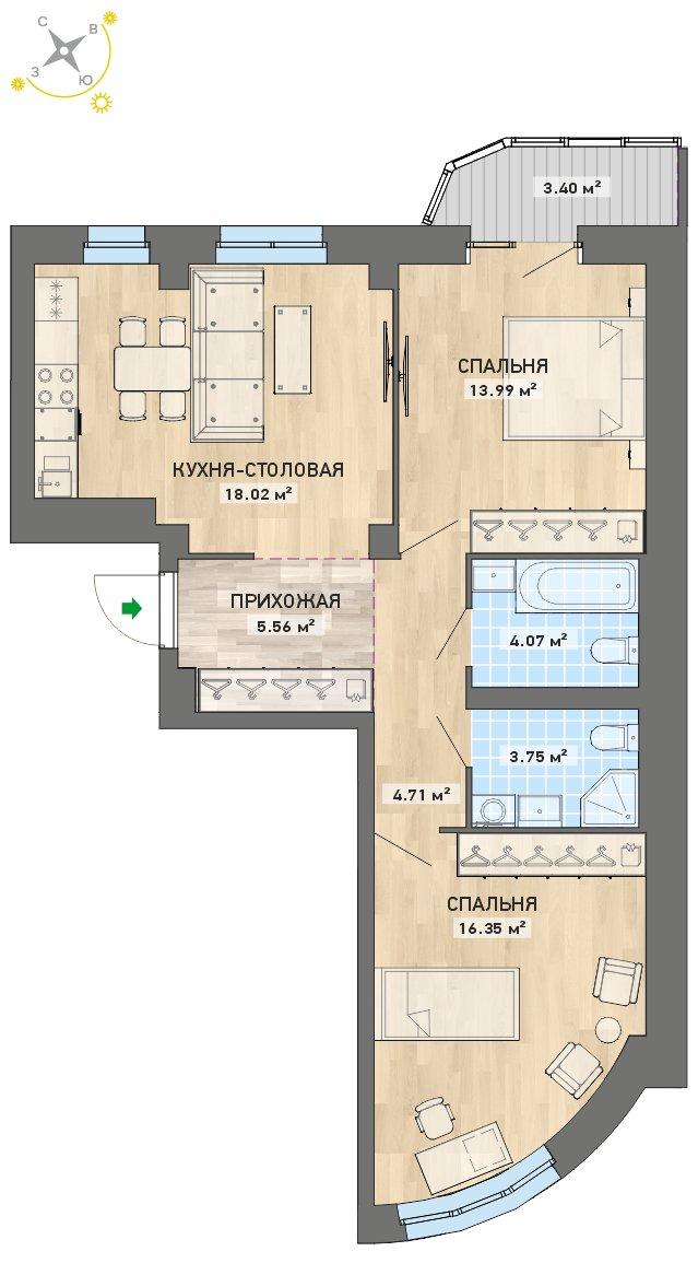 план квартиры.