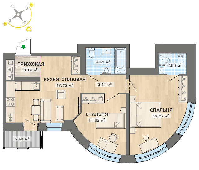 план квартиры.