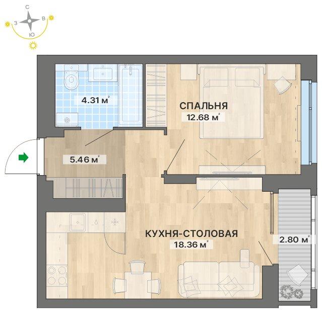 план квартиры.