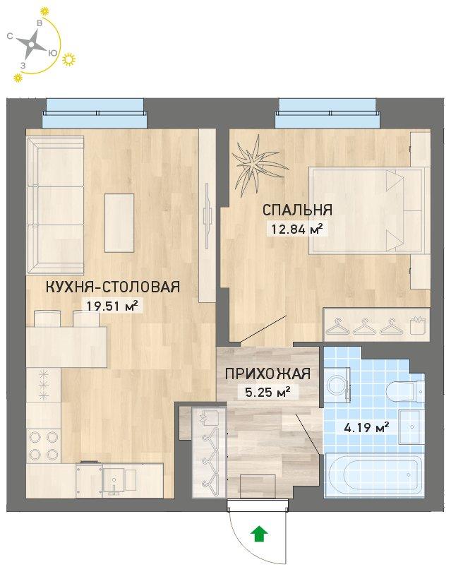 план квартиры.