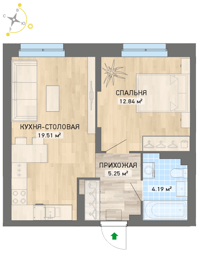 план квартиры.