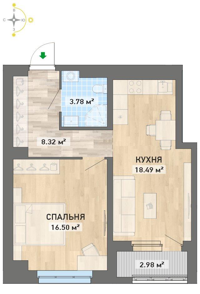 план квартиры.