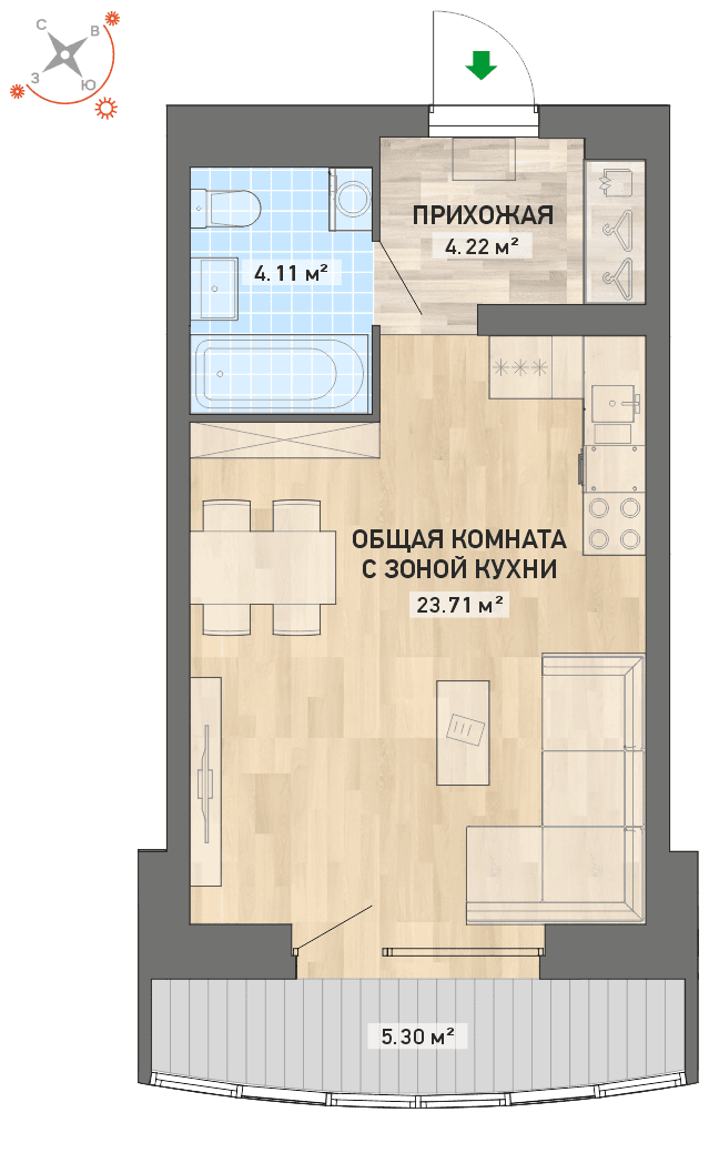 план квартиры.