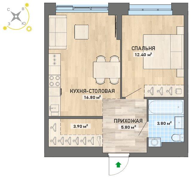 план квартиры.