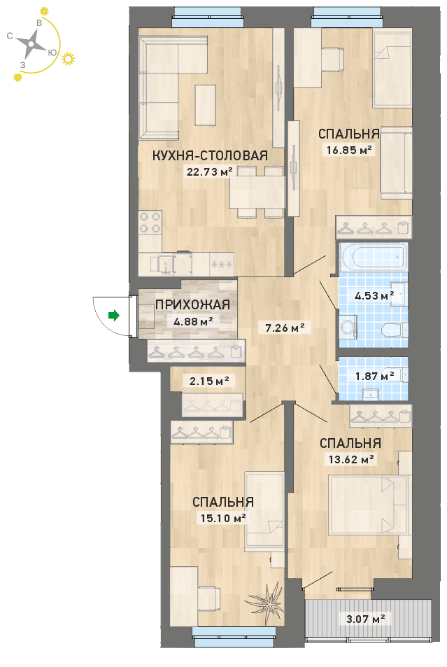 план квартиры.