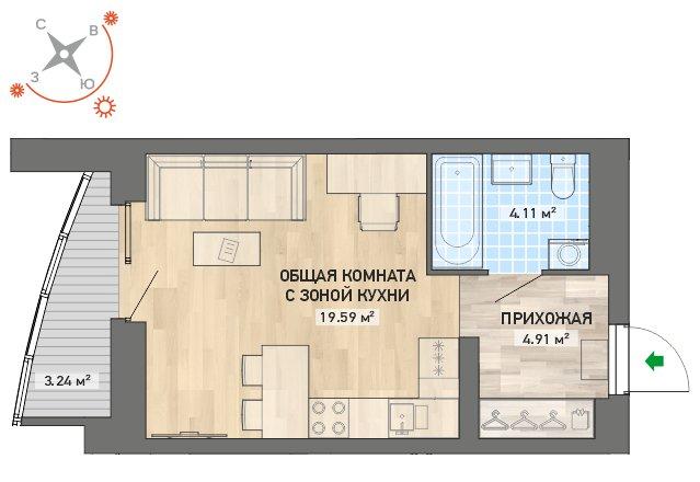 план квартиры.