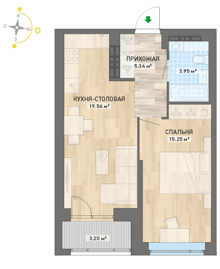 план квартиры.