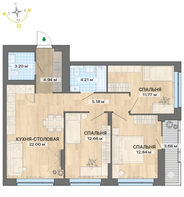 план квартиры.