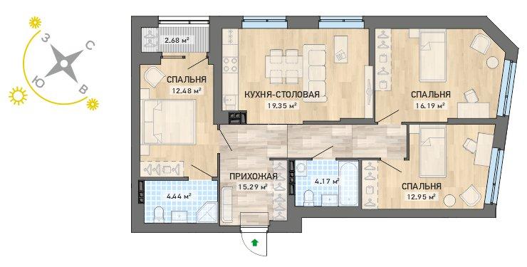 план квартиры.