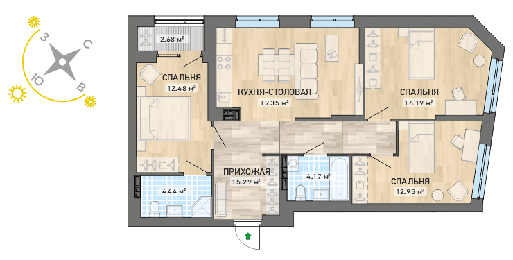 план квартиры.