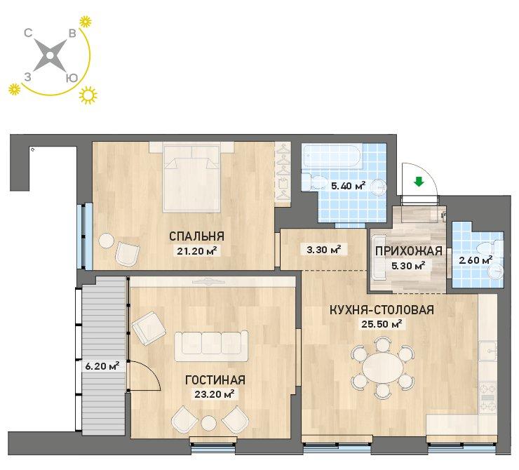 план квартиры.