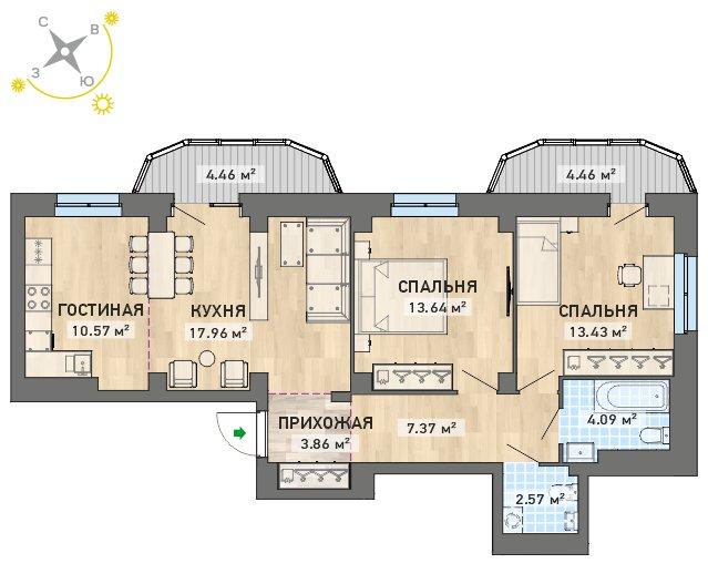 план квартиры.