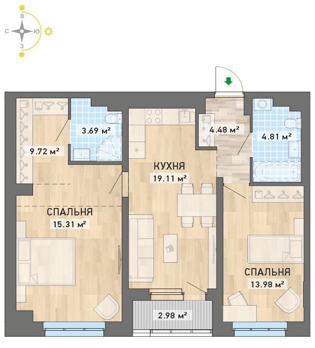 план квартиры.